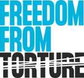 Freedom From Torture new logo, in turquoise and black lettering